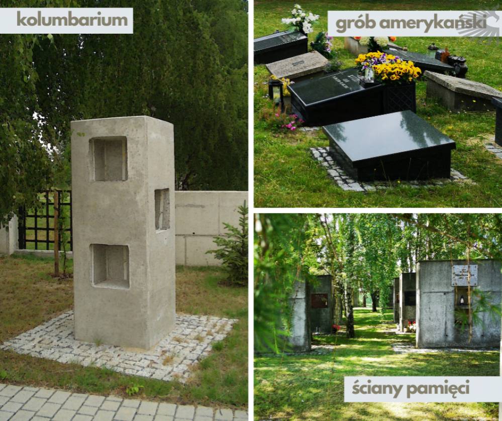 Zdjęcie: zdjęcie grobów urnowych - kolumbarium, ściana pamięci, grób amerykański